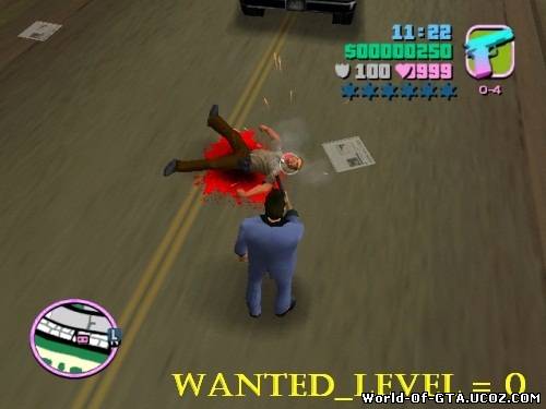 Wanted Level = 0 для GTA Vice City