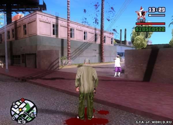 Mod Sangue na tela v2
