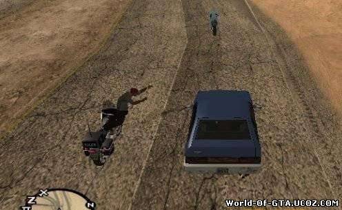 Угон авто на ходу с байка